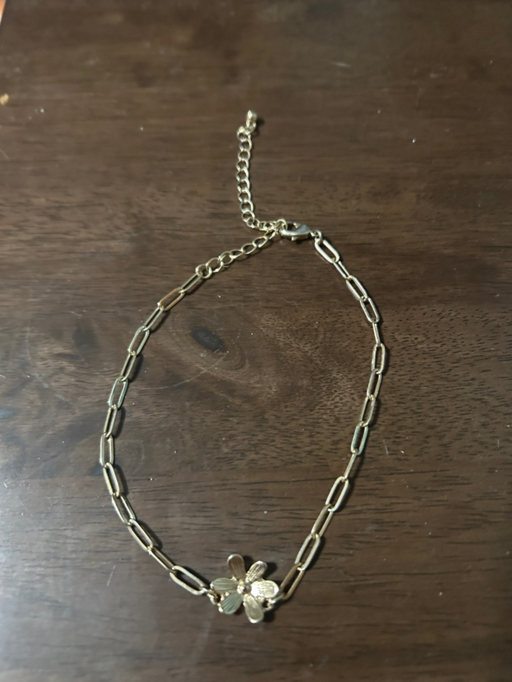 Gold Floral Chain anklet- Women Jewelry